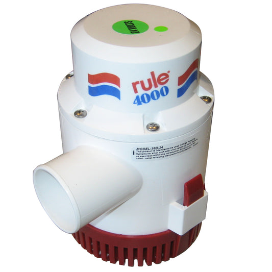 Rule 4000 Non-Automatic Bilge Pump - 24V [56D-24] - First Stop Marine