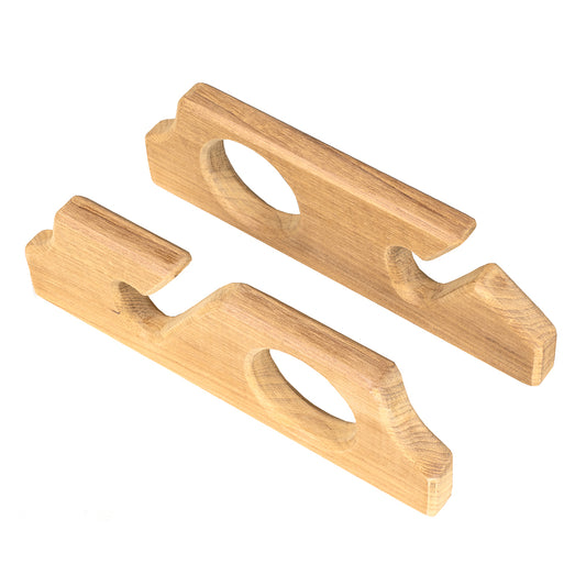 Whitecap Teak Two-Rod Storage Rack - Pair [60610] - First Stop Marine