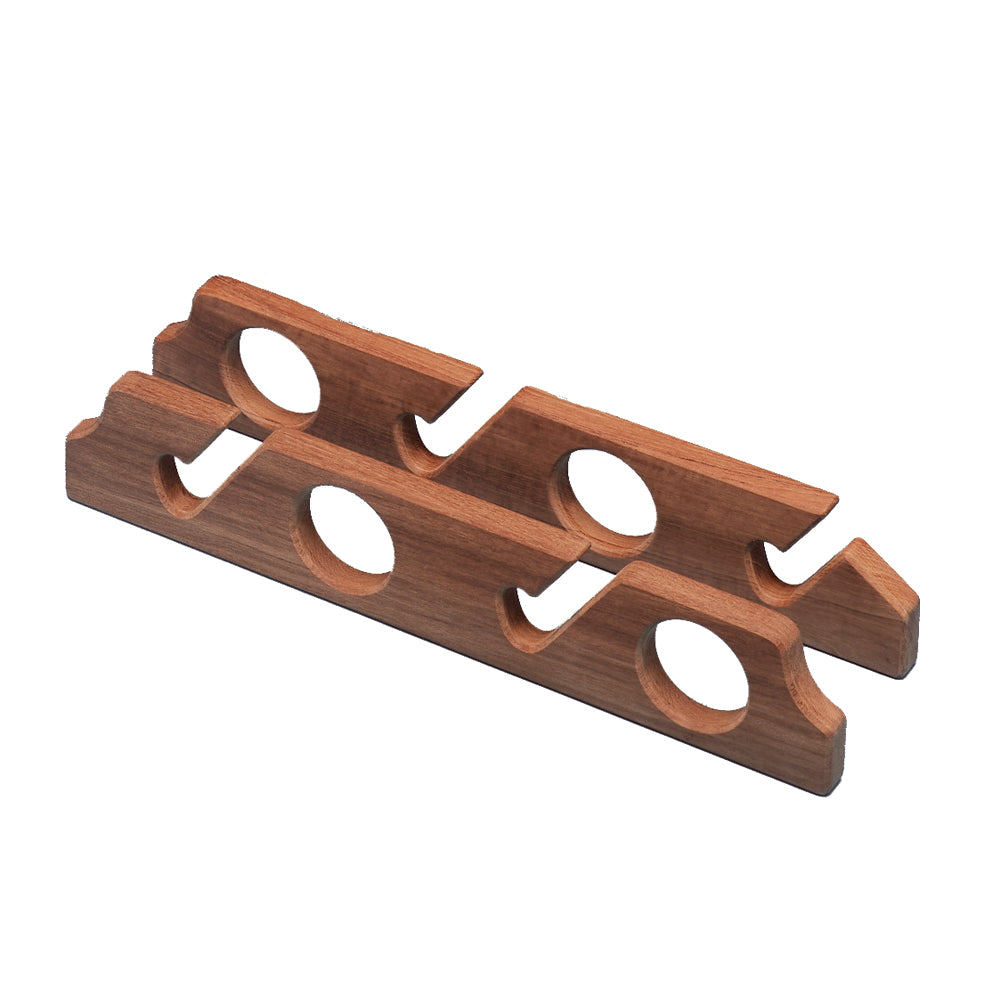 Whitecap Teak Four-Rod Storage Rack - Pair [60612] - First Stop Marine