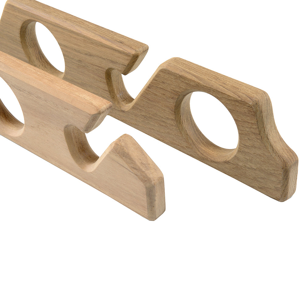 Whitecap Teak Six-Rod Storage Rack - Pair [60614] - First Stop Marine
