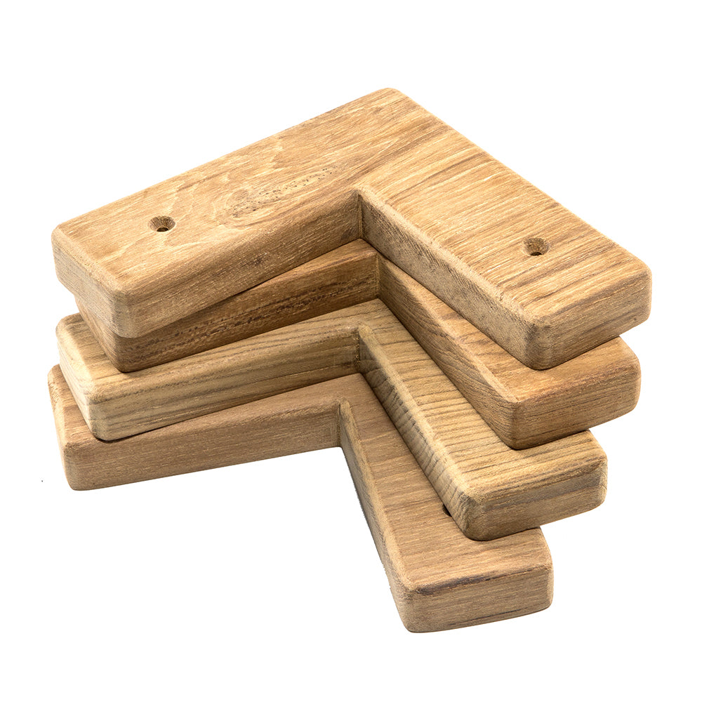 Whitecap Teak Cooler/Box Chocks - 4 Pack [60329] - First Stop Marine