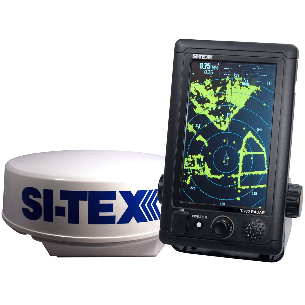 SI-TEX T-760 Compact Color Radar w/4kW 18" Dome - 7" Touchscreen [T-760] - First Stop Marine