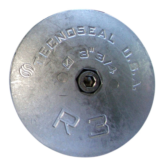 Tecnoseal R3 Rudder Anode - Zinc - 3-3/4" Diameter [R3] - First Stop Marine