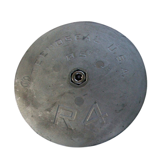 Tecnoseal R4 Rudder Anode - Zinc - 5" Diameter x 5/8" Thickness [R4] - First Stop Marine