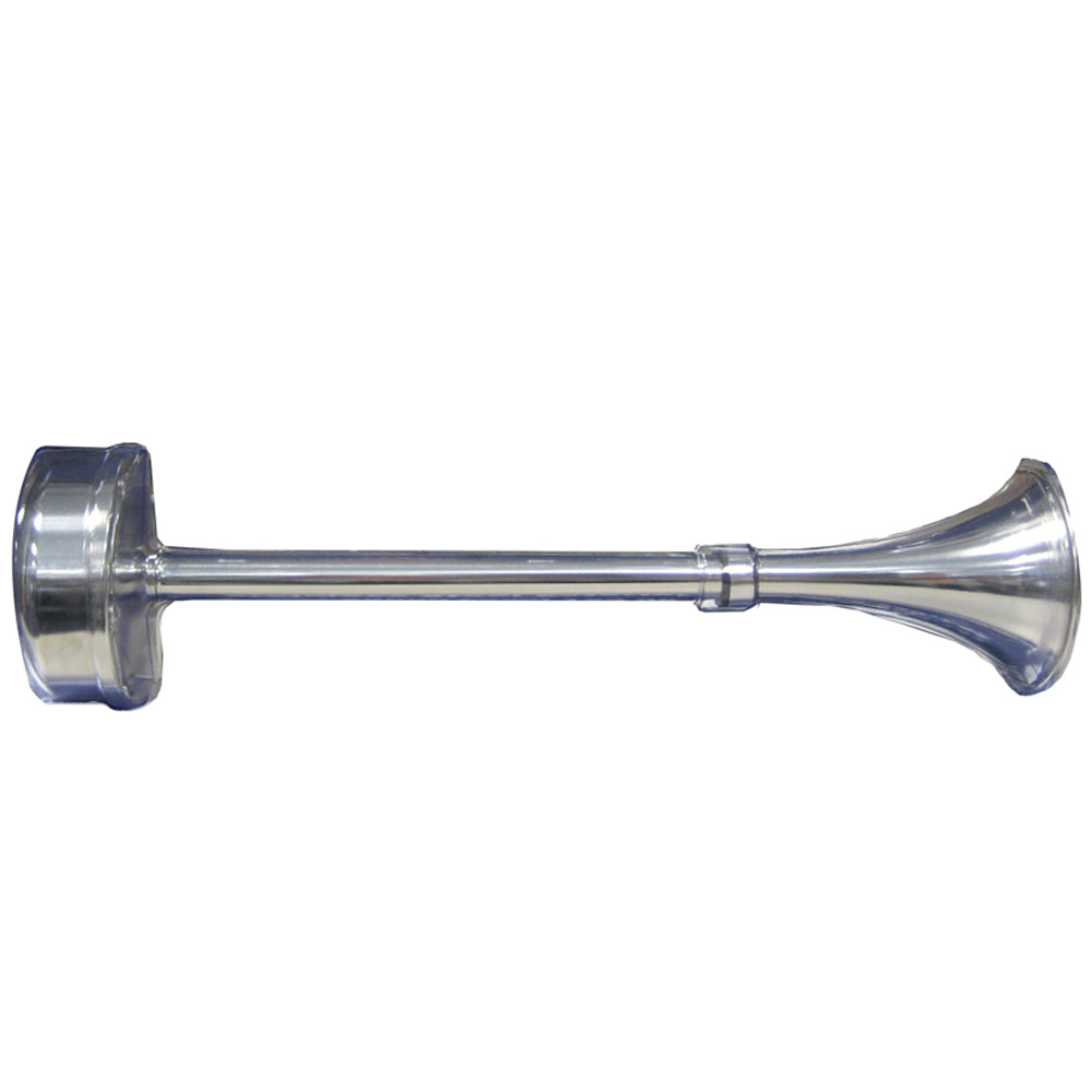 Schmitt Marine Standard Single Trumpet Horn - 12V - Stainless Exterior [10025] - First Stop Marine