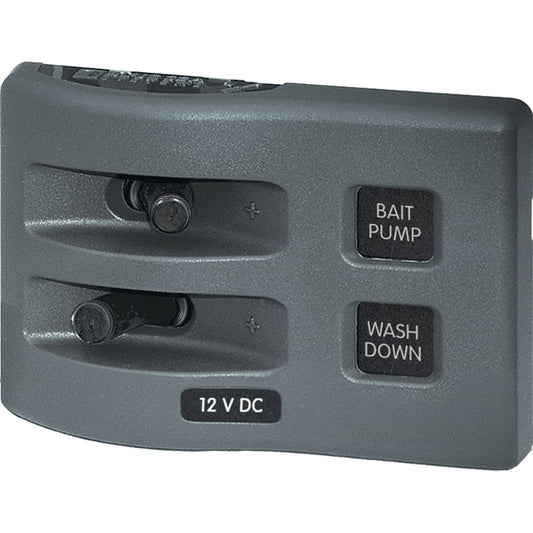 Blue Sea 4303 WeatherDeck 12V DC Waterproof Switch Panel - 2 Position [4303] - First Stop Marine