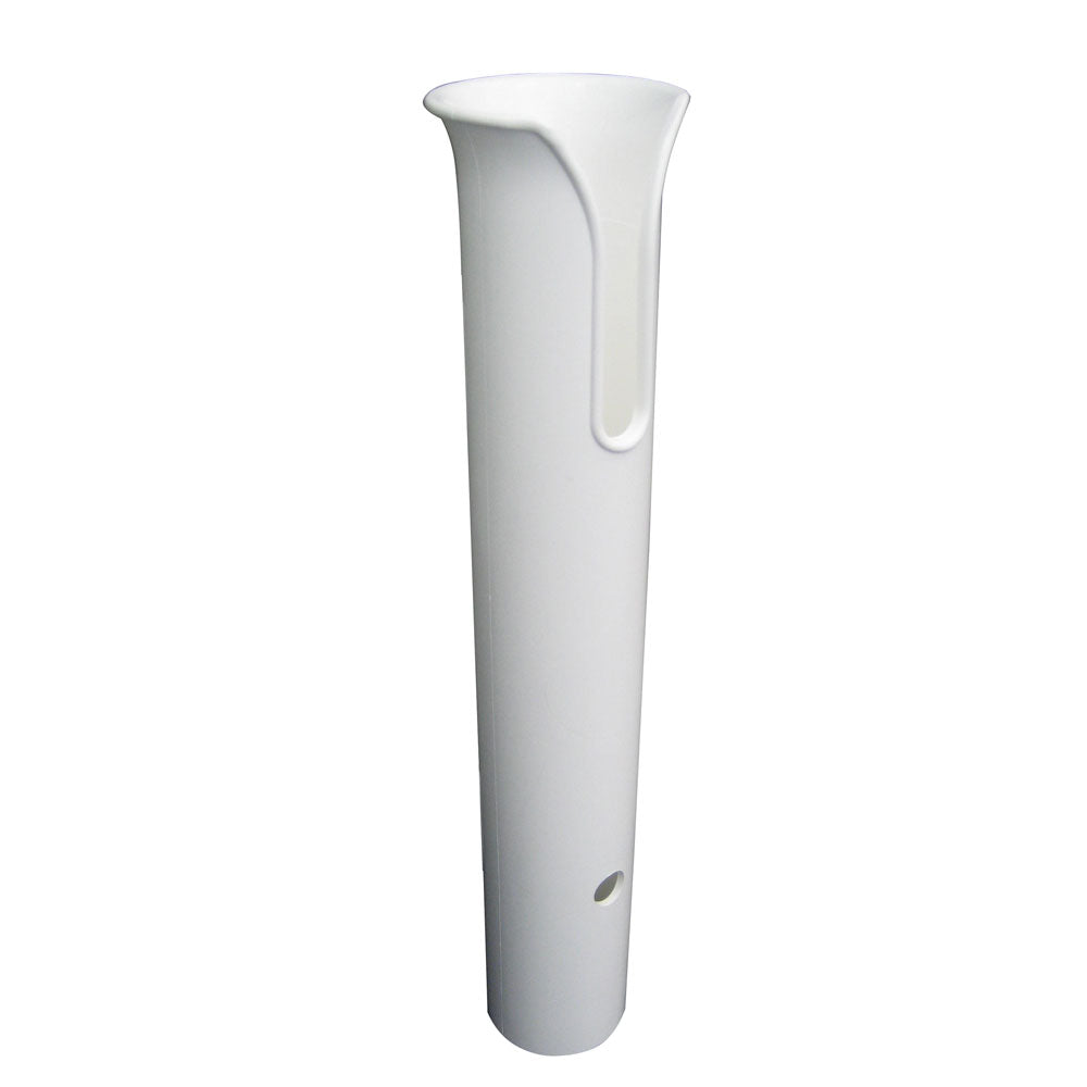 TACO Poly Thru-Bolt Rod Holder w/Mounting Holes - No Hardware - White [P04-011W] - First Stop Marine