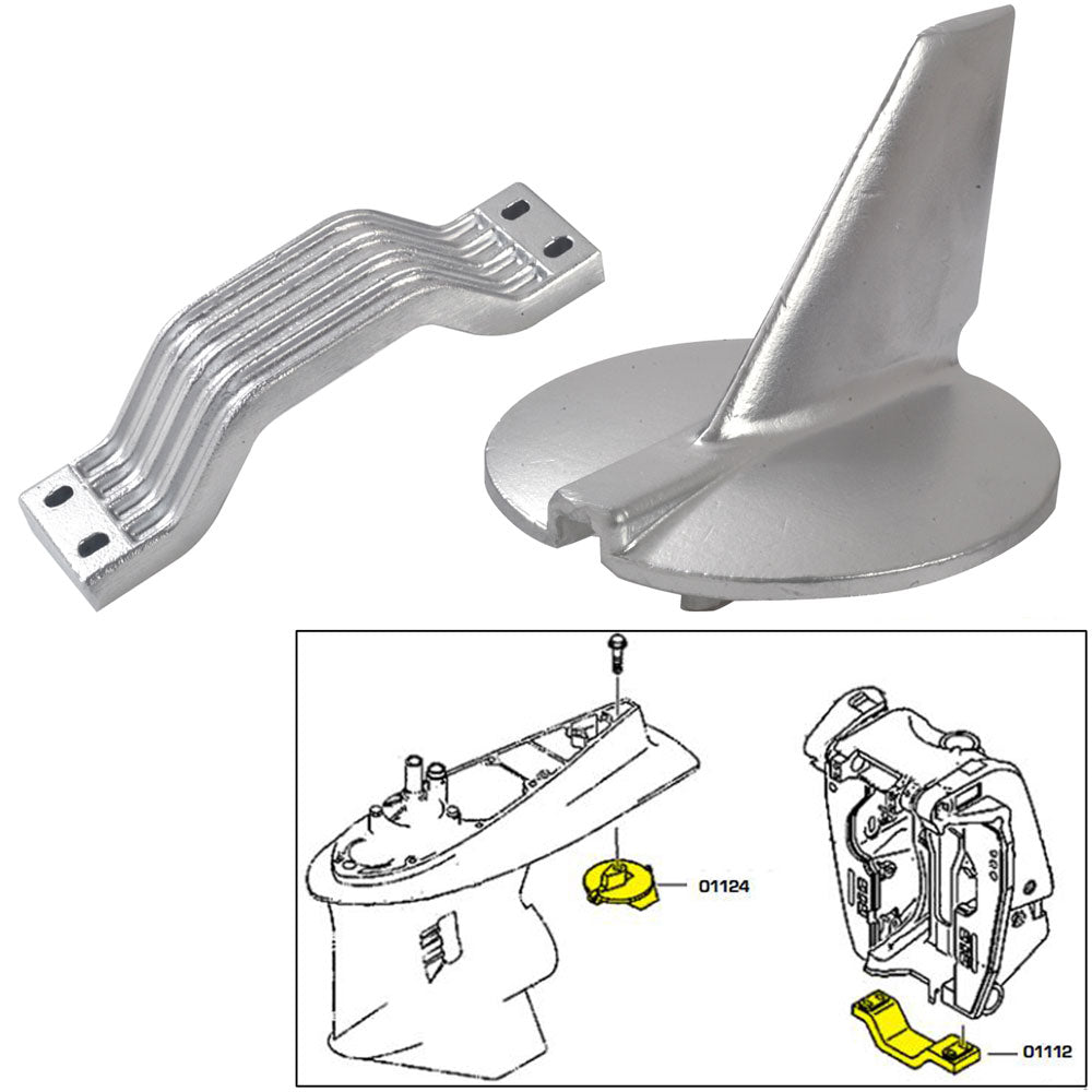 Tecnoseal Anode Kit - Yamaha 200-250HP - Zinc [21104] - First Stop Marine