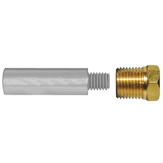 Tecnoseal E1 Pencil Zinc w/Brass Cap [TEC-E1-C] - First Stop Marine