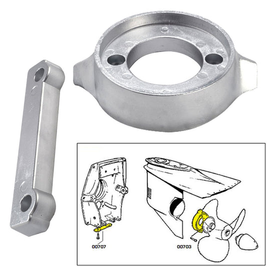 Tecnoseal Anode Kit w/Hardware - Volvo 280 - Magnesium [20701MG] - First Stop Marine