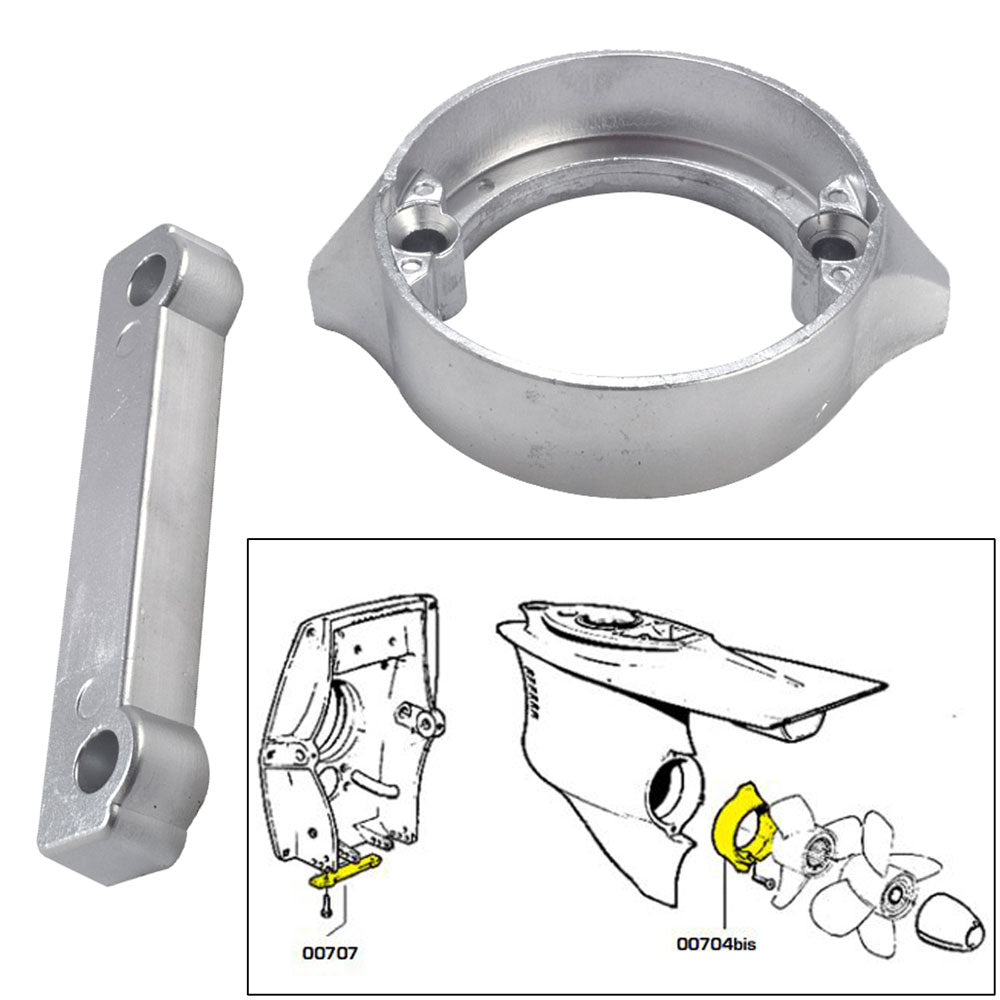 Tecnoseal Anode Kit w/Hardware - Volvo Duo-Prop 280 - Magnesium [20702MG] - First Stop Marine