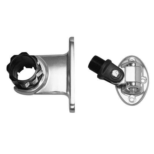 Rupp Standard Antenna Mount Support w/4-Way Base & 1.5" Collar [PAK-0001] - First Stop Marine