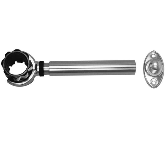 Rupp Threaded Antenna Support w/6" Flat Mount & 1.5" Collar [PAK-0004] - First Stop Marine
