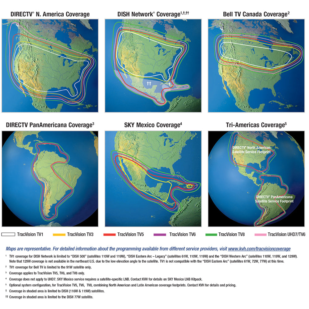 KVH TracVision TV5 - Circular LNB f/North America [01-0364-07] - First Stop Marine