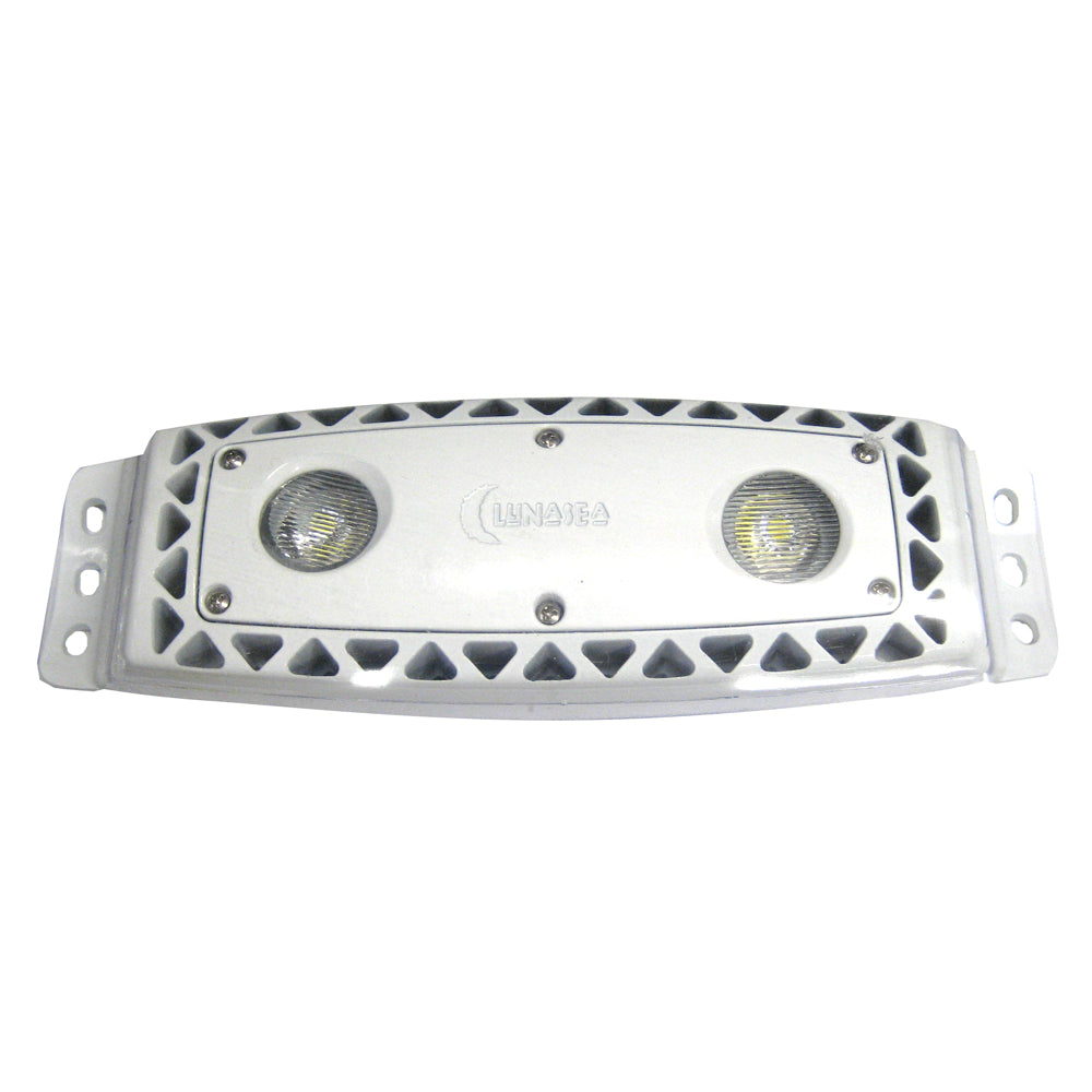 Lunasea High Intensity Outdoor Dimmable LED Spreader Light - White - 1,100 Lumens [LLB-472W-21-10] - First Stop Marine