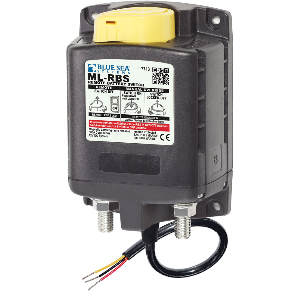 Blue Sea 7713 ML-RBS Remote Battery Switch w/Manual Control Release - 12V [7713] - First Stop Marine