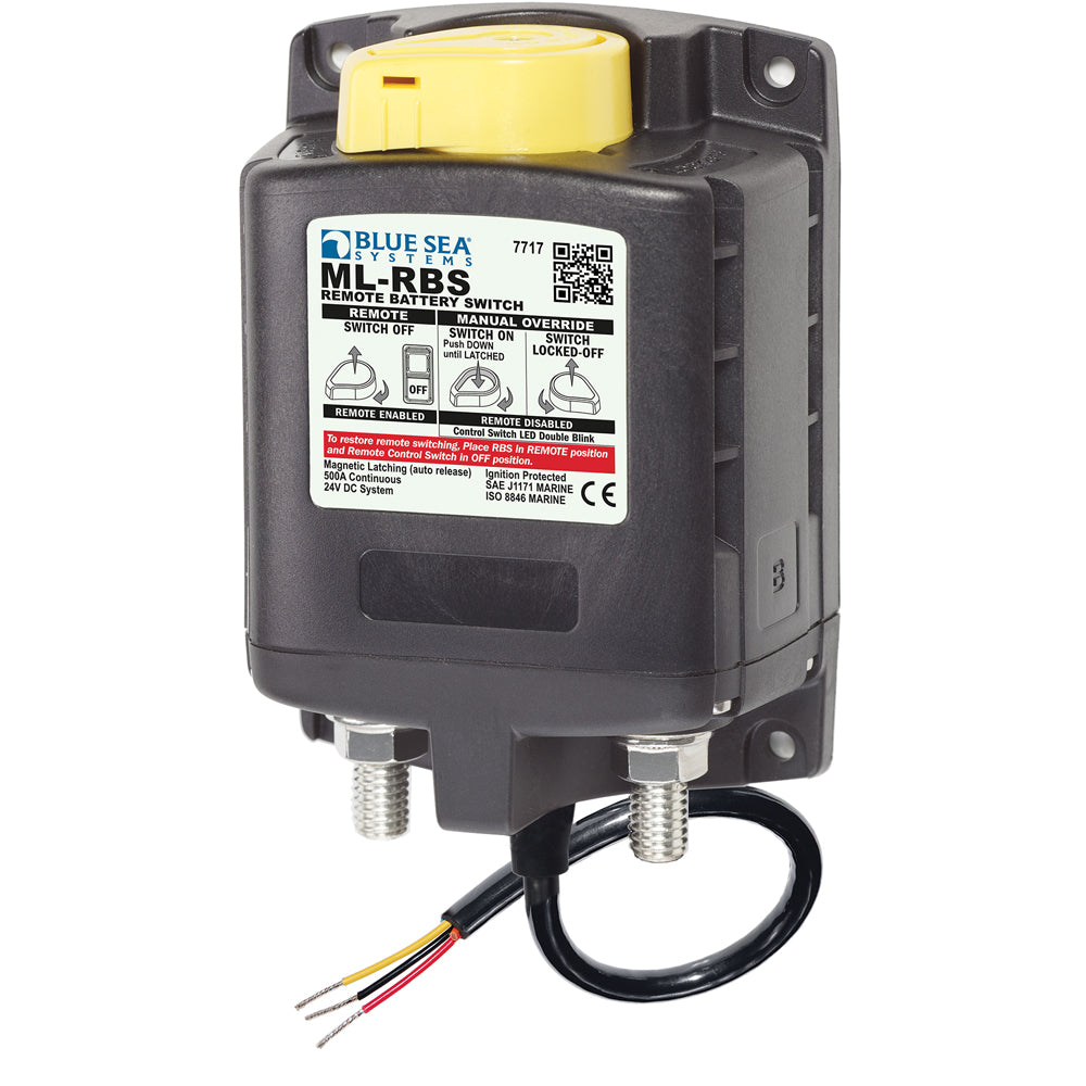 Blue Sea 7717 ML-RBS Remote Battery Switch w/Manual Control Auto-Release - 24V [7717] - First Stop Marine