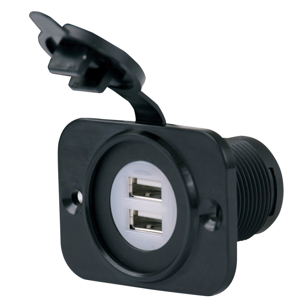 Marinco SeaLink Deluxe Dual USB Charger Receptacle [12VDUSB] - First Stop Marine