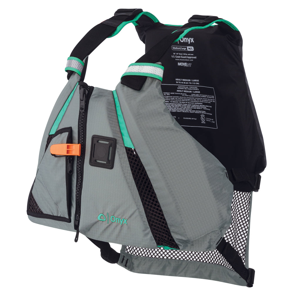 Onyx MoveVent Dynamic Paddle Sports Life Vest - XS/SM - Aqua [122200-505-020-15] - First Stop Marine