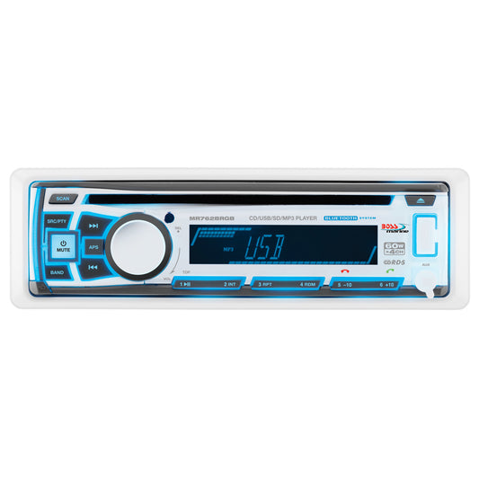 Boss Audio MR762BRGB Marine Stereo w/AM/FM/CD/BT/USB [MR762BRGB] - First Stop Marine