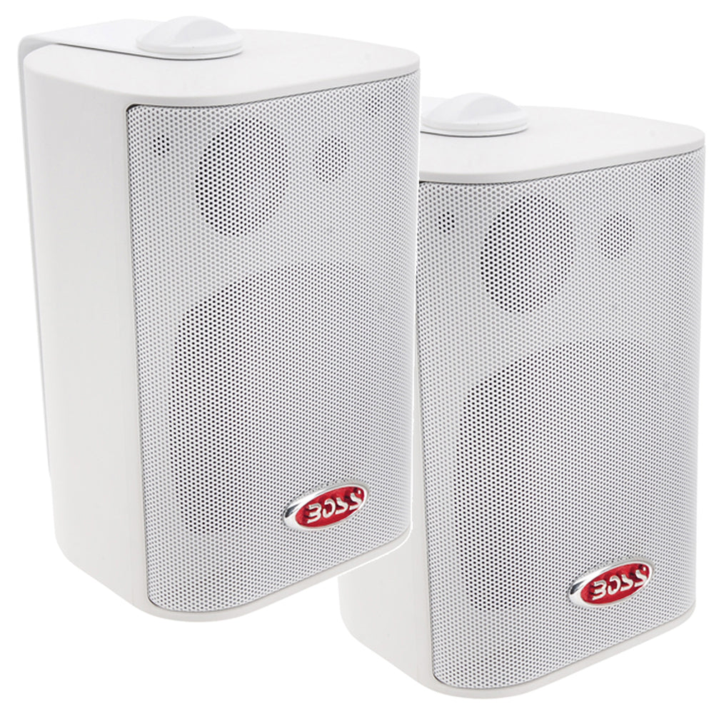 Boss Audio 4" MR4.3W Box Speakers - White - 200W [MR4.3W] - First Stop Marine