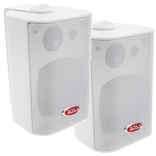 Boss Audio 4" MR4.3W Box Speakers - White - 200W [MR4.3W] - First Stop Marine