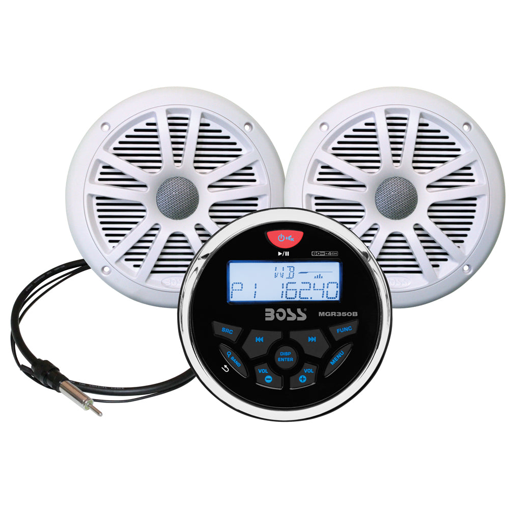 Boss Audio MCKGB350W.6 Marine Stereo  6.5" Speaker Kit - White [MCKGB350W.6] - First Stop Marine