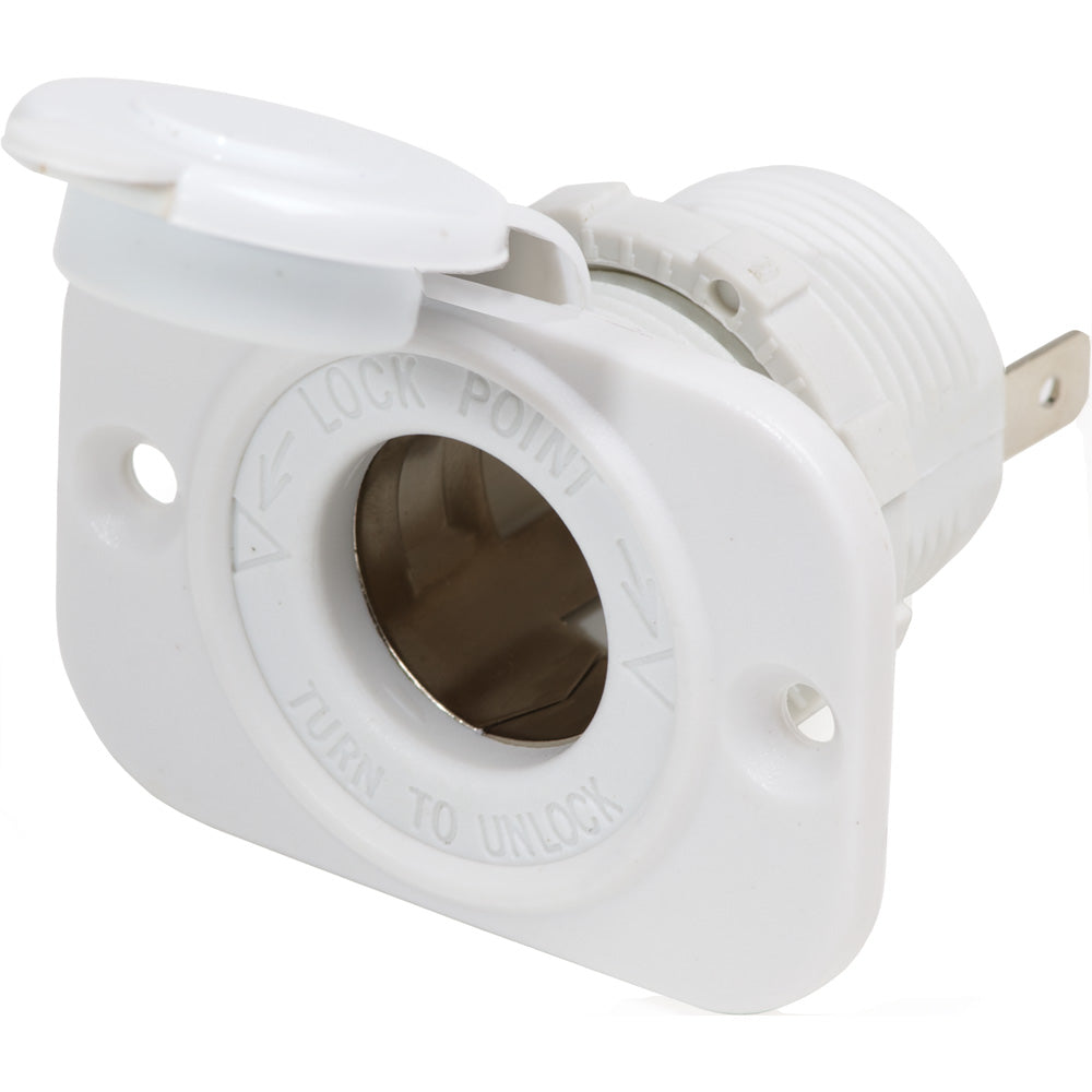 Blue Sea 12V Dash Socket - White [1011200] - First Stop Marine