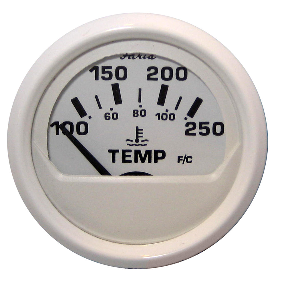 Faria Dress White 2" Water Temperature Guage (100-250 DegreeF) [13110] - First Stop Marine