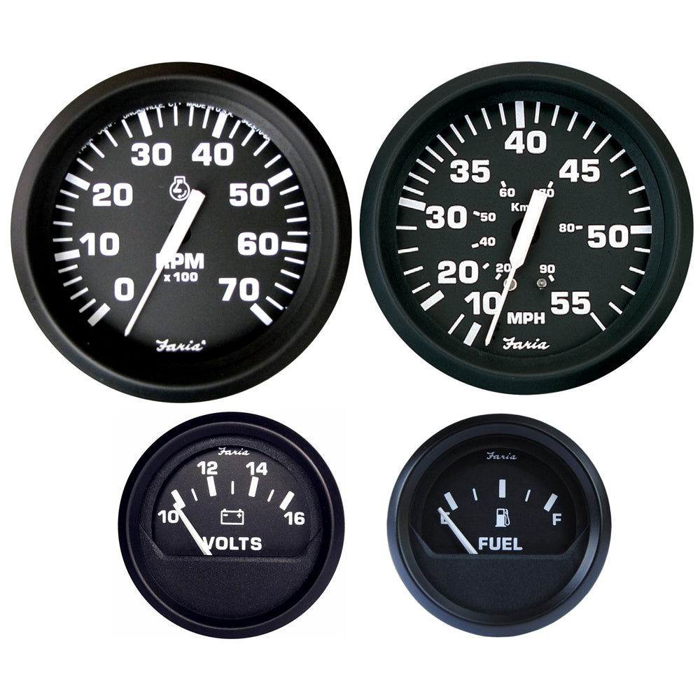 Faria Euro Black Boxed Set - Outboard Motors [KT9796] - First Stop Marine