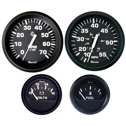 Faria Euro Black Boxed Set - Outboard Motors [KT9796] - First Stop Marine