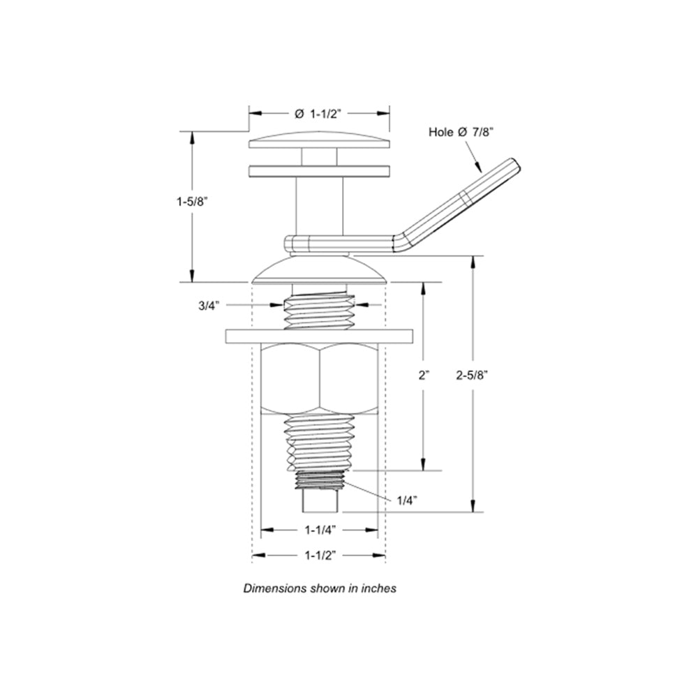 TACO Quick Release Fender Lock [F16-0151-1] - First Stop Marine