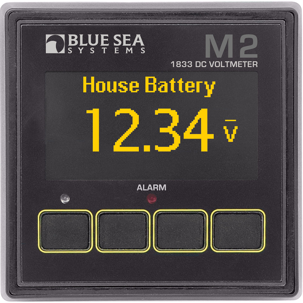 Blue Sea 1833 M2 DC Voltmeter [1833] - First Stop Marine