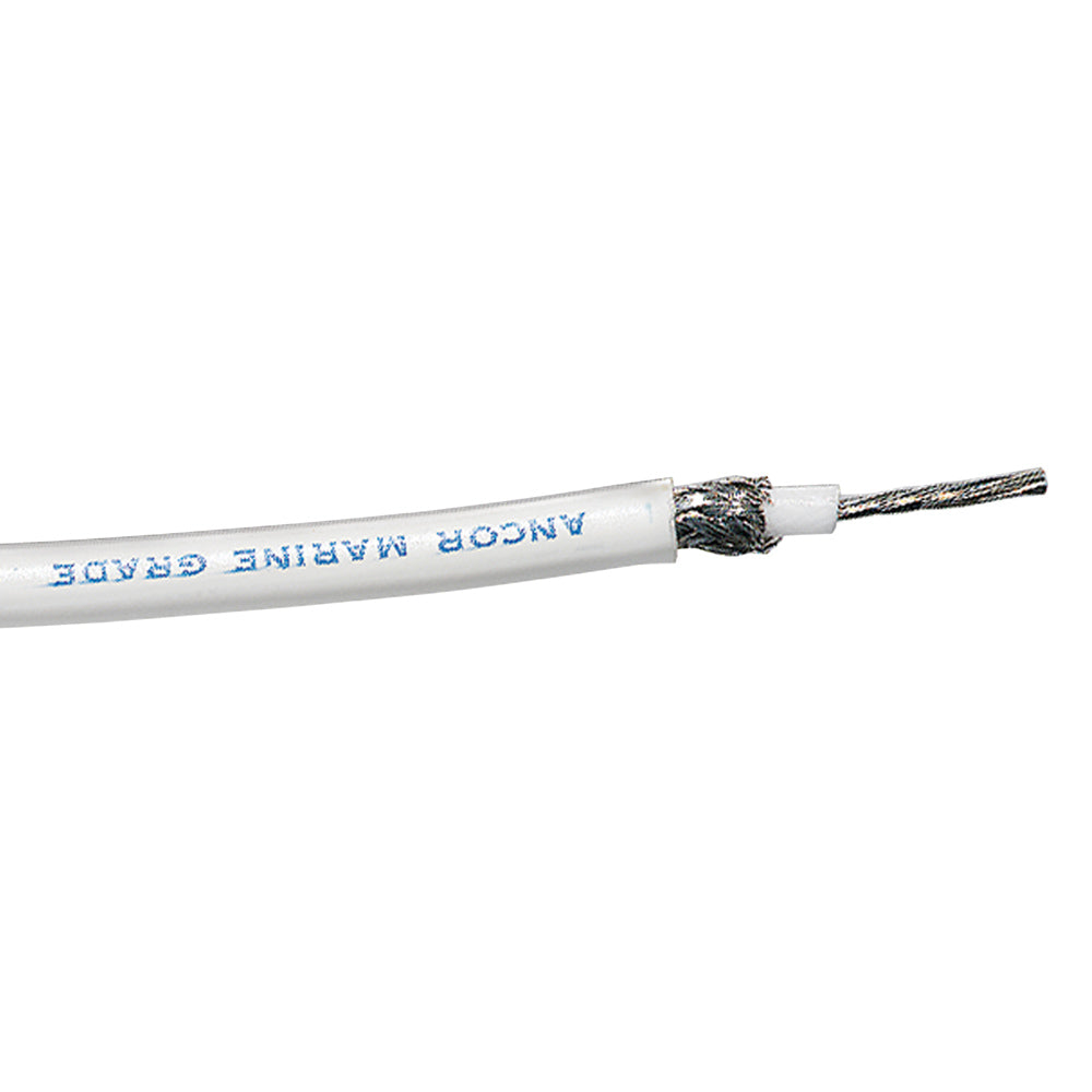 Ancor RG-213 White Tinned Coaxial Cable - 100' [151710] - First Stop Marine