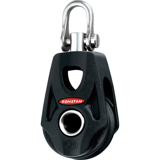 Ronstan Series 30 Ball Bearing Orbit Block - Single - Becket - Swivel Shackle Head [RF35100] - First Stop Marine