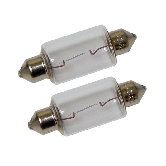 Perko Double Ended Festoon Bulbs - 12V, 15W, .97A - Pair [0070DP1CLR] - First Stop Marine