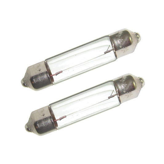 Perko Double Ended Festoon  Bulbs - 24V, 10W, .40A - Pair [0072DP1CLR] - First Stop Marine