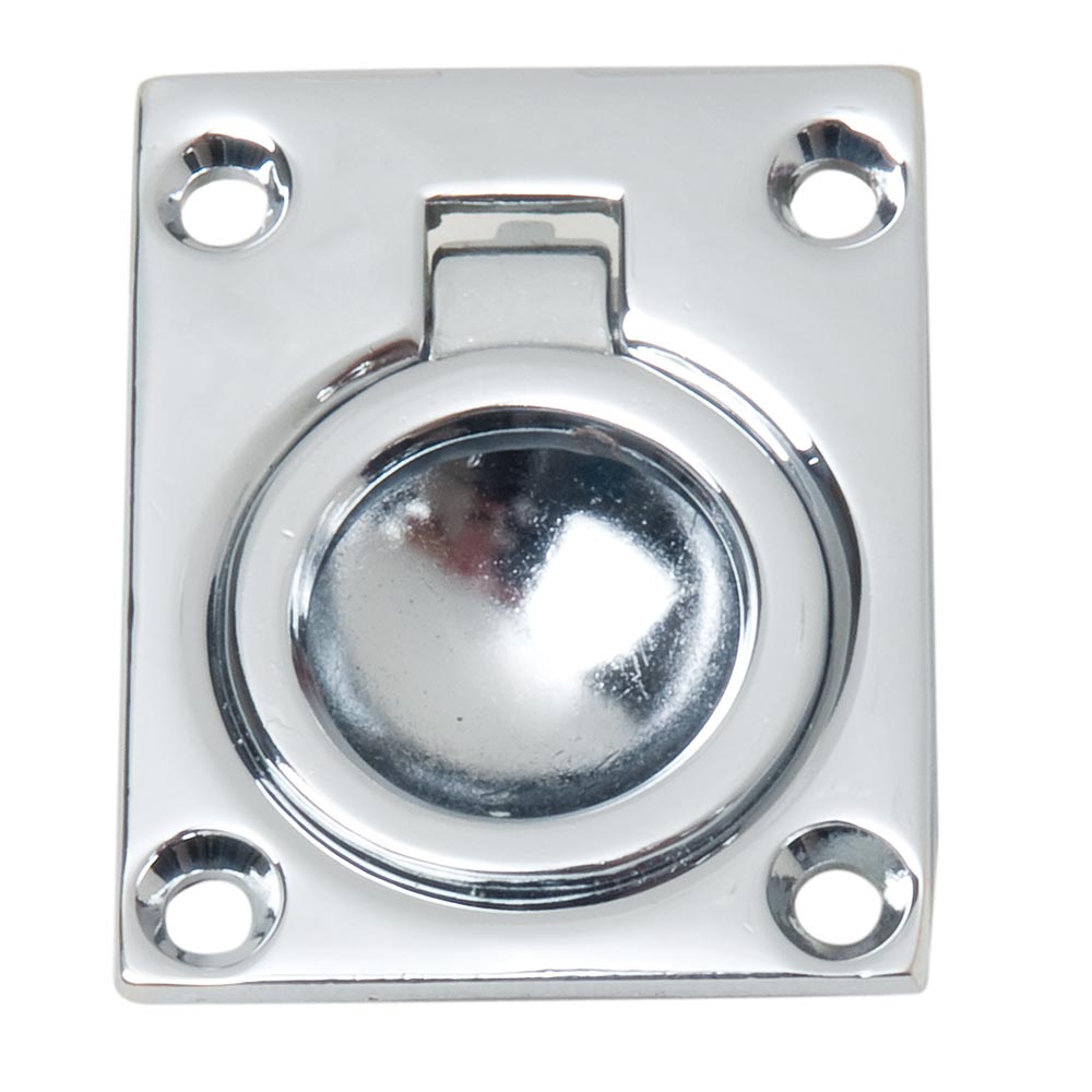 Perko Flush Ring Pull - Chrome Plated Zinc [0841DP0CHR] - First Stop Marine