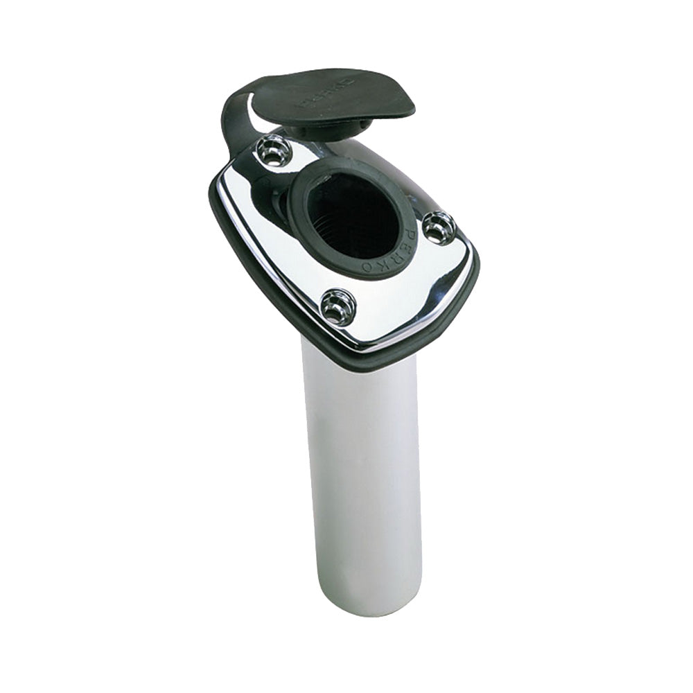 Perko Fishing Rod Holder - 65 Angled Flush Mount - Chrome Plated Zinc [1205DP0CHR] - First Stop Marine