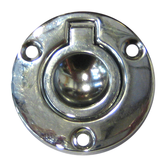 Perko Round Flush Ring Pull - 2" - Chrome Plated Zinc [1232DP2CHR] - First Stop Marine