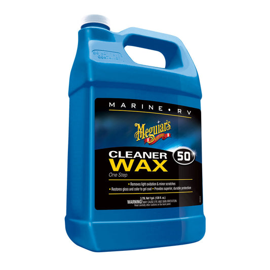 Meguiar's #50 Boat/RV Cleaner Wax - Liquid 1 Gallon [M5001] - First Stop Marine