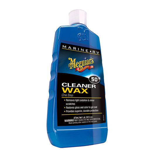 Meguiar's #50 Boat/RV Cleaner Wax - Liquid 16oz [M5016] - First Stop Marine