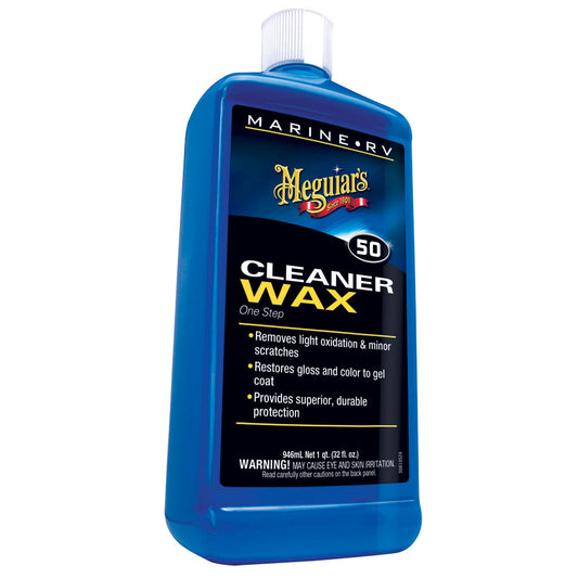 Meguiar's #50 Boat/RV Cleaner Wax - Liquid 32oz [M5032] - First Stop Marine