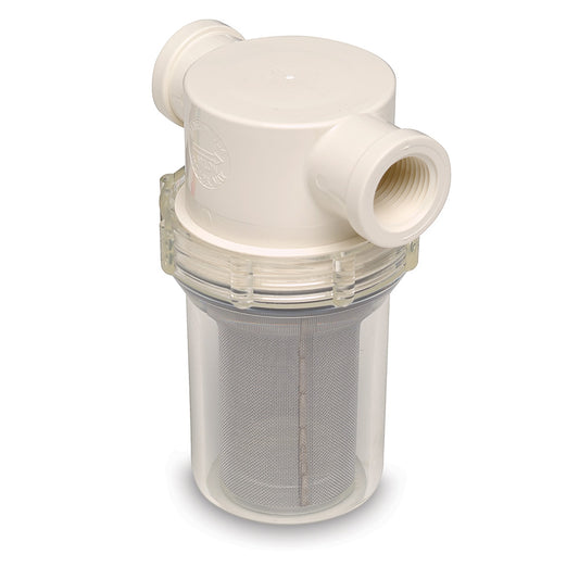 Shurflo by Pentair 1/2" Raw Water Strainer w/Bracket  Fittings - 50 Mesh Screen [253-121-01] - First Stop Marine