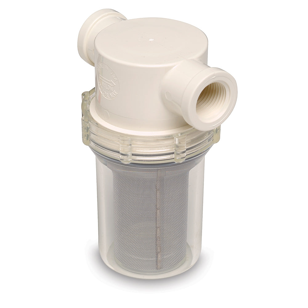 Shurflo by Pentair 3/4" Raw Water Strainer w/Bracket  Fittings - 50 Mesh Screen [253-221-01] - First Stop Marine