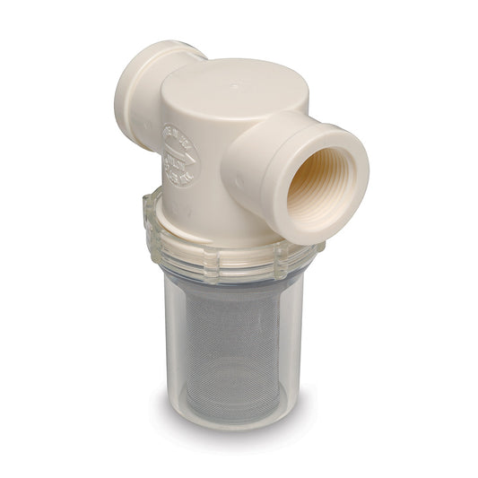 Shurflo by Pentair 1" Raw Water Strainer w/Bracket  Fittings - 50 Mesh [253-321-01] - First Stop Marine