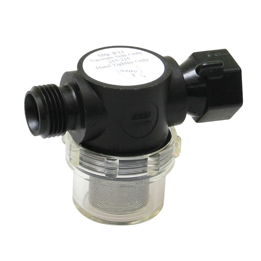 Shurflo by Pentair Swivel Nut Strainer - 1/2" Pipe Inlet - Clear Bowl [255-315] - First Stop Marine