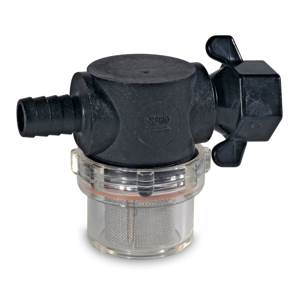 Shurflo by Pentair Swivel Nut Strainer - 1/2" Barb Inlet - Clear Bowl [255-325] - First Stop Marine