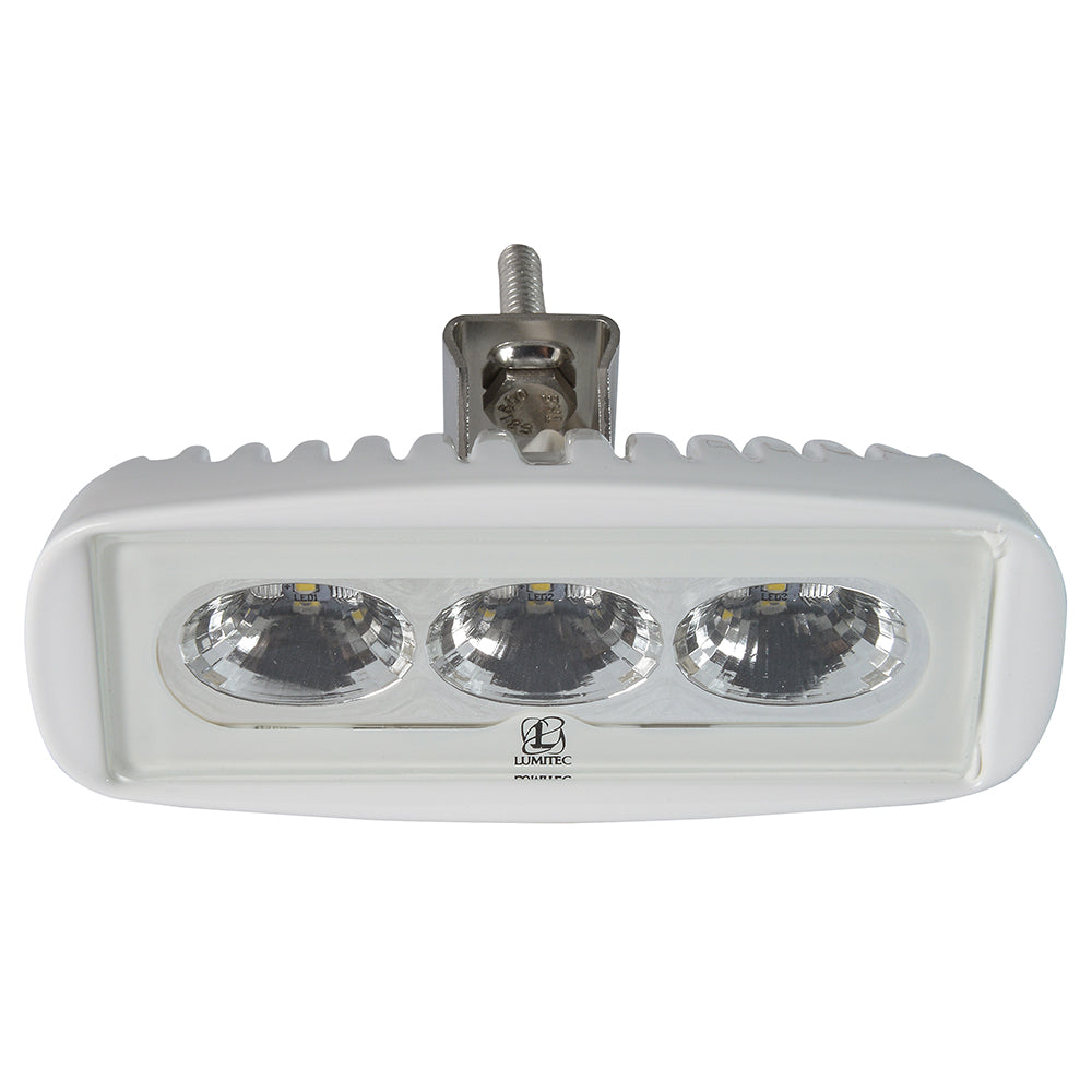 Lumitec CapreraLT - LED Flood Light - White Finish - White Non-Dimming [101292] - First Stop Marine