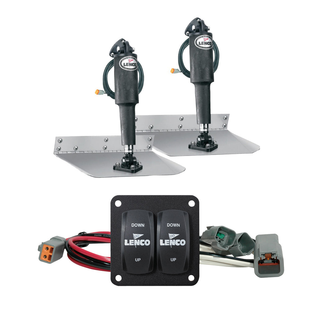 Lenco 12" x 12" Standard Trim Tab Kit w/Double Rocker Switch Kit [15103-104] - First Stop Marine